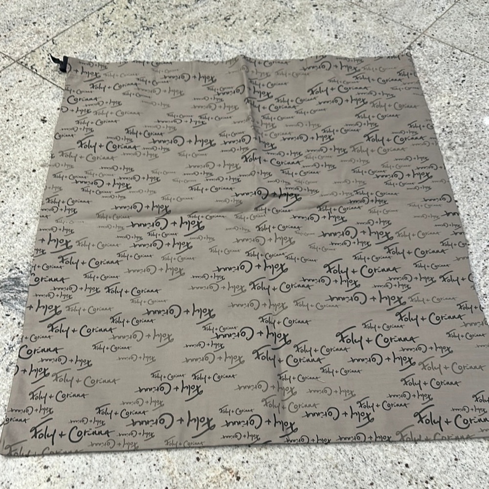 Foley + Corinna Gray Logo dustbag
